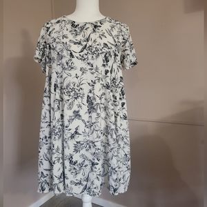 LUSH Black and White Floral Dress